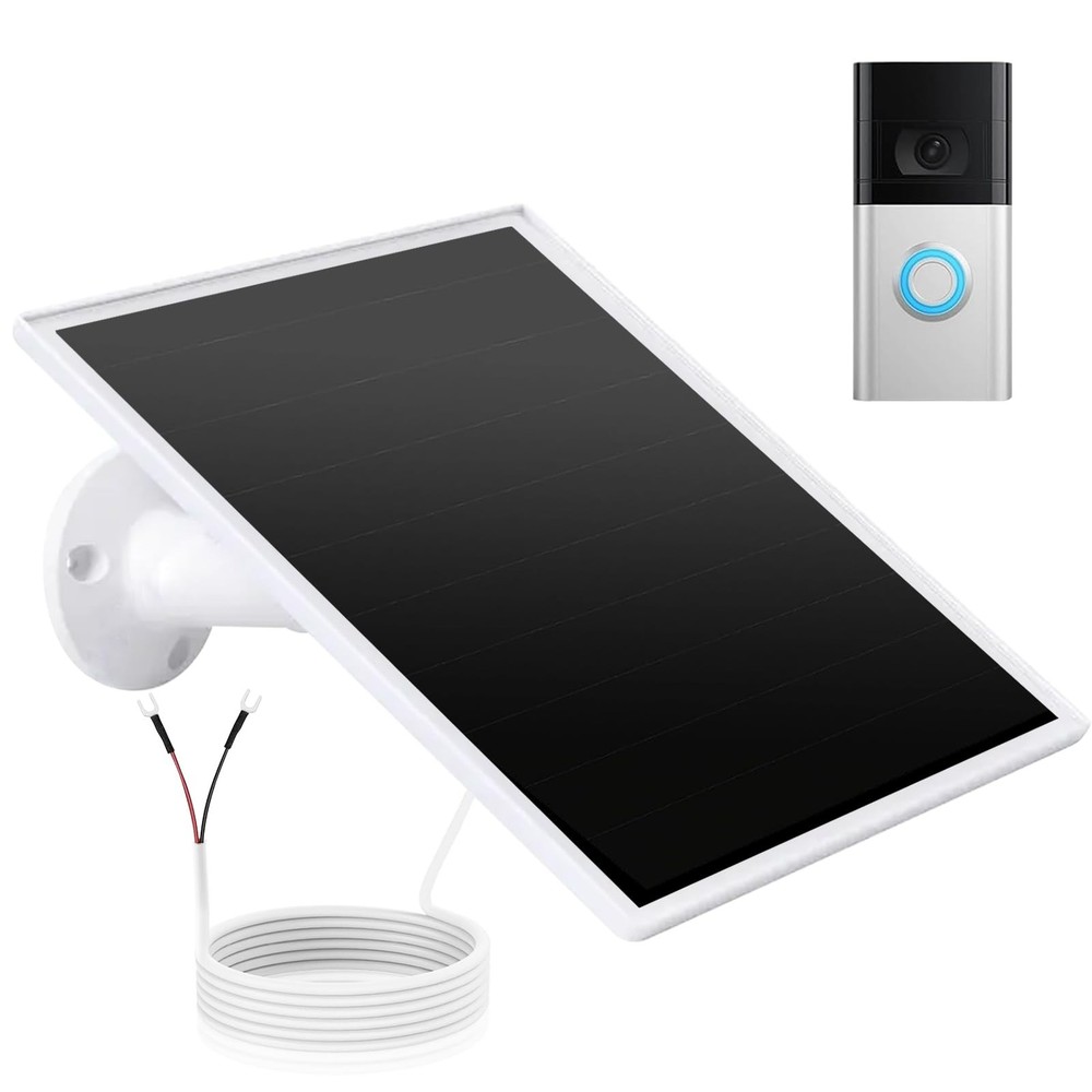 Solar Panel Charger for Ring Video Doorbell 3/3+/4, Battery Video Doorbell Pl…