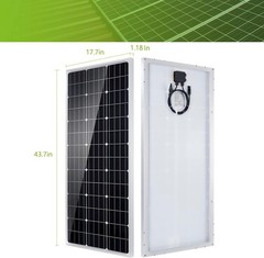 Topsolar Solar Panel Kit 100 Watt 12 Volt Monocrystalline Off Grid System for…