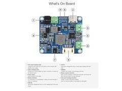 Solar Power Management Module 6V-24V for Solar Panels & Type-C Adapter, MCU Comp