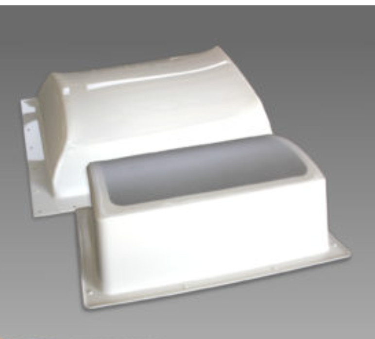 RV Skylight Dome 22×14 White Polycarbonate Specialty Recreation K1422WT Vent