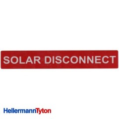 PACK OF 10: HELLERMANN TYTON Solar Label SOLAR DISCONNECT Qty.1