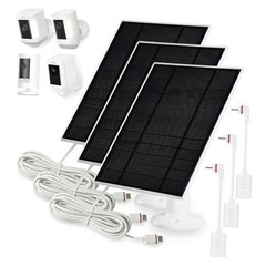 Solar Panel Charger Compatible with Ring Stick Up Cam/Pro,Ring Spotlight 3 Pack