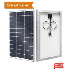 100W Solar Panel N-Type, 100 Watt Solar Panel 16BB 25% High-Efficiency, N-Typ…