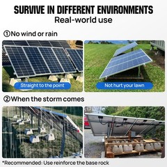 ECO-WORTHY Adjustable Multi-Pieces Solar Panel Mounting Brackets Kit System f…