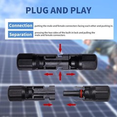Male Female Wire Cable Connector Set Solar Spanners Panel Waterproof Connector