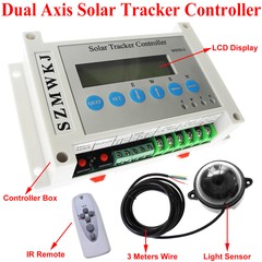 LCD Dual Axis Solar Tracker Controller DIY Automatic Solar Panel Tracking System