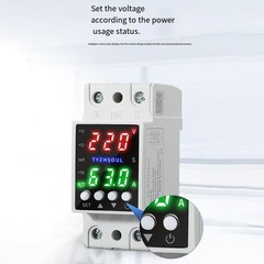 Smart Voltage Protector Device with Dual Display and Over Under Current Relay
