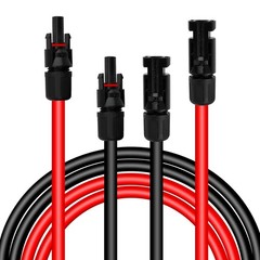 Solar Panel Cable 100FT 10AWG 2 Pack Red Black Storage