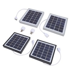 Portable Solar Panel Charger 2pcs Monocrystalline Solar Panel 5W For Camping