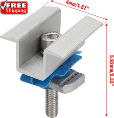 10 Pcs Adjustable Solar Panel Mounting Bracket Clamps Wide Photovoltaic Support
