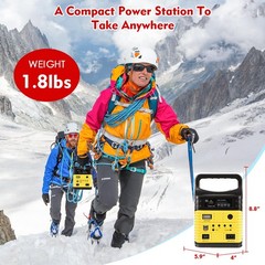 Solar Generator Portable Power Station Yellow