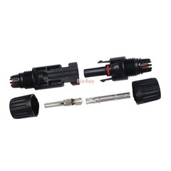 10Pairs For MC4 1000V 30A Male Female Wire PV Solar Panel Cable Connector Set US