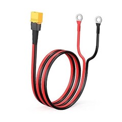 XT60 to O Ring Terminal Cable Connector Cable 2FT 12AWG XT60 Male to O Ring
