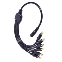 1 to 6 Solar Charging Cable 5.5×2.1mm 5.5×2.5mm for Efficient Power Supply