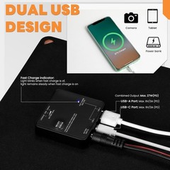30W 12V Waterproof Solar Charger & Battery Maintainer for Outdoor Adventures