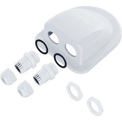 Solar Cable Entry Gland, Waterproof Solar Double Cable Connector Cover Solar Pho
