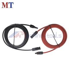 10 AWG Solar Panel Extension Cable Wire Connector 1 Pair 15FT Red + Black
