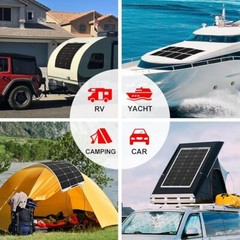 150W 300W 12V Monocrystalline Solar Panel for Marine Boat RV Off-grid System