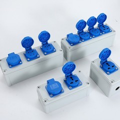 Outdoor Electrical Socket with Safety Protections for Industrial Applications