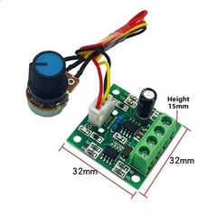 3PCS PCB Based DC Motor Quick Controller 1.8V to 12V 2A For PWM Driven