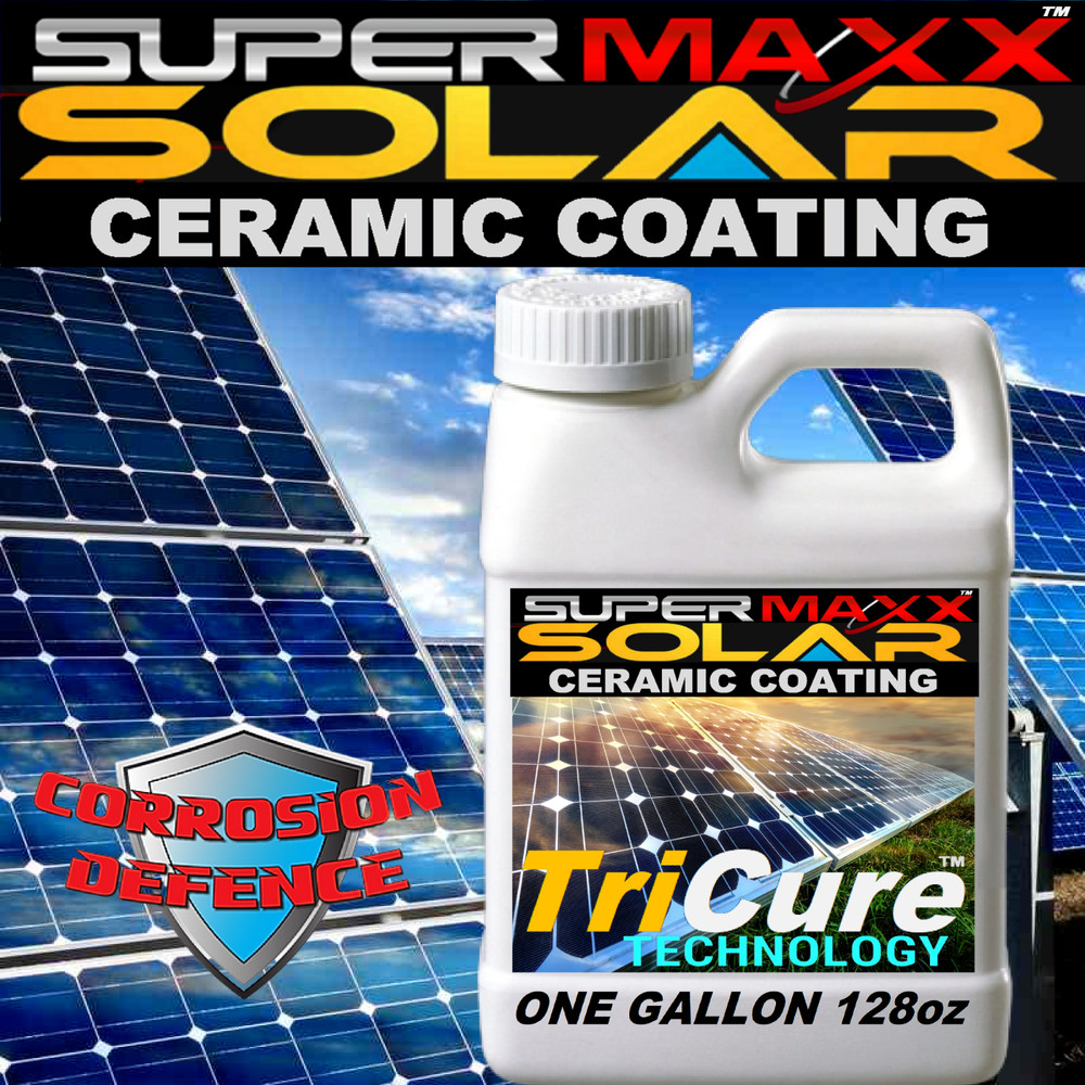 SOLAR PANEL TRICURE CERAMIC CLEAR COATING SPRAY 2 YR PROTECTION 128oz ONE GALLON