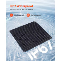 20-Watt 12V Solar Panel Battery Charger, Solar Battery Trickle Charger Maintaine