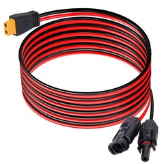 3M XT60 Female to Solar Connector Solar Panel Extension Charging Cable 12 AWG