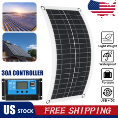 Lightweight 150W 300W Solar System Panel Kits 30A PWM MPPT Charge Controller