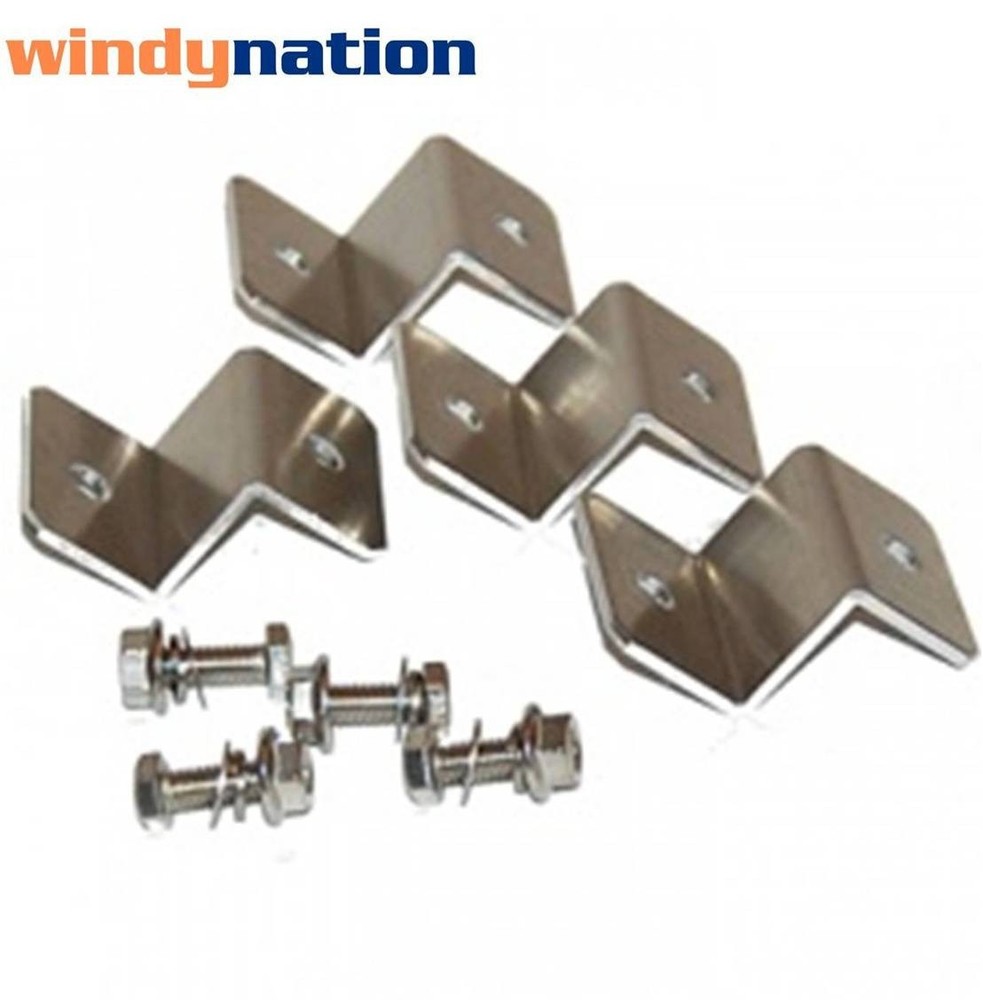 Solar Panel Z Bracket Mount Mounting Set RV Boat Off Grid Z Brackets Kit NEW