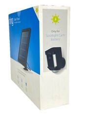 Solar Panel for Ring Spotlight Cam Battery and Stick Up Cam Battery – (BLACK)