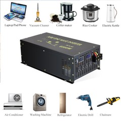 48V to 120V 220V Inverter 6000W Pure Sine Wave DC AC Power Generator RV Car Home