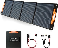Blackview OSCAL PowerMax 6000W Portable Power Station 3600Wh + 200W Solar Panel