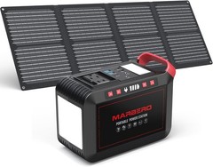 237Wh Solar Generator W/ Solar Panel Included Portable Power Station 300W Pure
