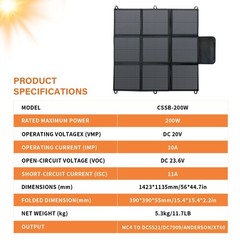 500W 400W 300W Foldable Portable Solar Panel for Power Station Charging Camping