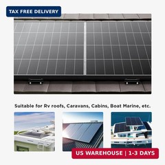Solar Panel Mounting Z Brackets, Black Aluminum 8-Pack Set | Lightweight Corrosi