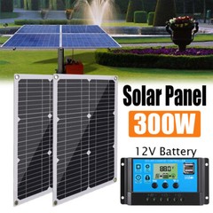 300W Semi-Flexible Solar Panel 12V 30A for Home RV Camping Off-Grid Power System