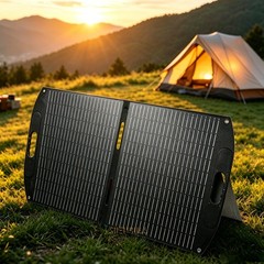 100W 12V Portable Solar Panel Bag Folding Solar Charger Off Grid with USB Output