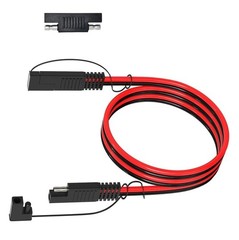 SAE 12AWG 3FT Extension Cable for Automotive Battery and Solar Panel Use