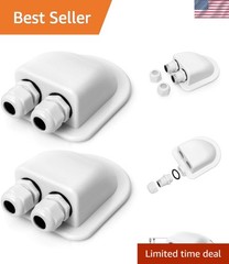 Dual Cable Entry Gland Set – Weather-Resistant Waterproof for Solar Panels