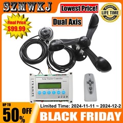 Dual Axis Solar Tracker Controller Automatic Solar Tracking w/ Wind Speed Sensor