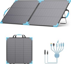 Waterproof 110W Bifacial Solar Charger – Perfect for Camping Adventures