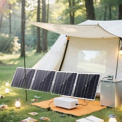 1200W Solar Panel Combo – 4 x 300W + 100A Controller + Y-Cable + Suction Cups