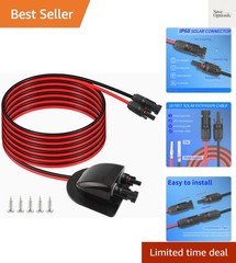 Solar Cable Entry Gland with 10Ft 10AWG Solar Extension Cable,Through RV Roof…