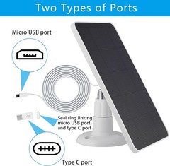 Solar Panel Charger Compatible with eufyCam 3/3C/2/2 Pro/2C/2C Pro/E/SoloCam E20