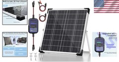 Versatile 20W Solar Panel with MPPT for Reliable Charging of RVs & Motorcycles