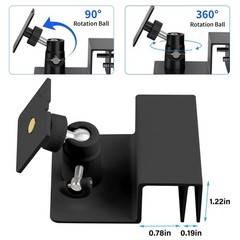 Gutter Mount Compatible with Solar Panel and Small Solar Panel, Adjustable an…