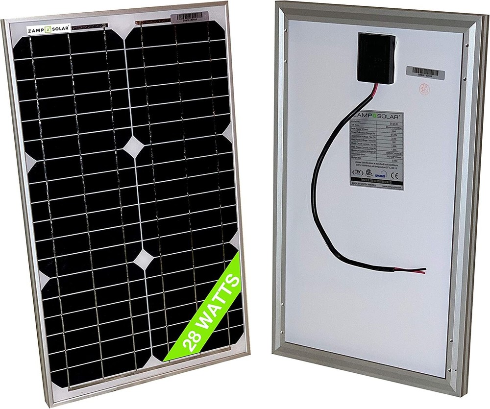 Zamp Solar 28 Watt Mono 18V Solar Panel