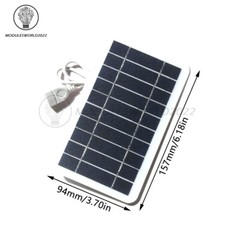5V 2W Solar Panel Output USB Outdoor Portable Solar System Mobile Phone Charger