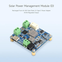 Solar Power Manager Module (D), Solar Charge Controller USB, Supports 6V~24V Sol