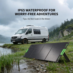 EBL 200W Portable Solar Panel for Power Station, Foldable Solar Charger W/ 4 Kic